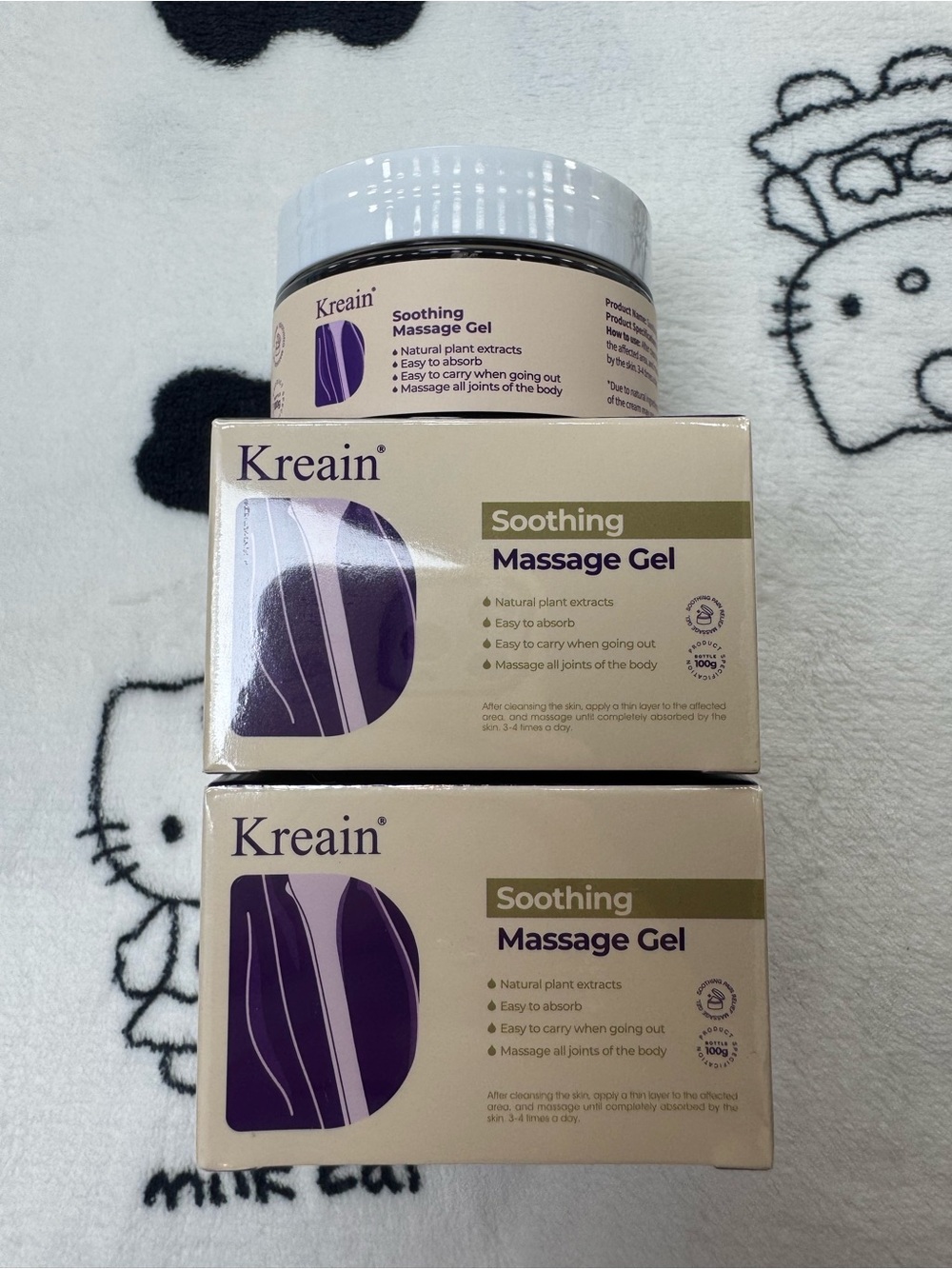Kreain Joint Pain Relief Soothing Massage Gel 2-piece Set *Sealed*